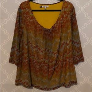 Jennifer Lopez -Striped top EUC